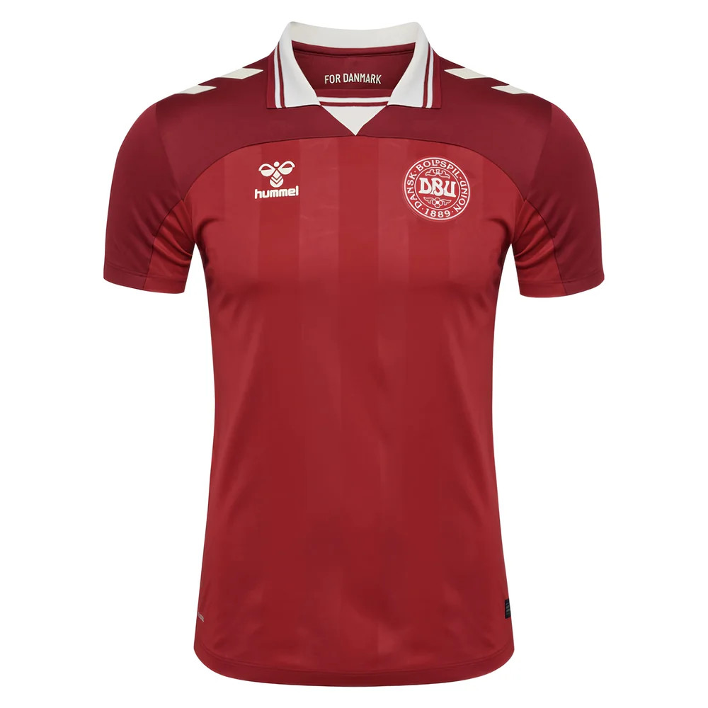 Hummel Men's Denmark Home Shirt 2025 Adults - Red - Large - Image 3
