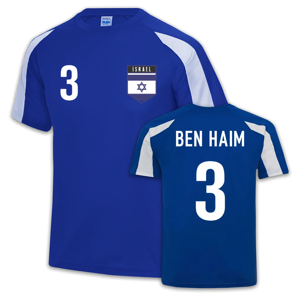 Israel Sports Training Jersey (Ben Haim 3) Polyester Uksoccershop Men's Blue Xxl