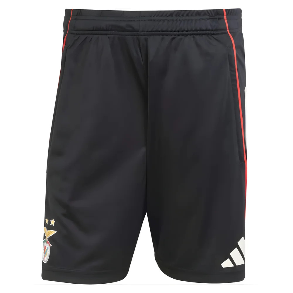'25-'26 Benfica Training Shorts (Black) Polyester Made By: Adidas Men's Black Xxl
