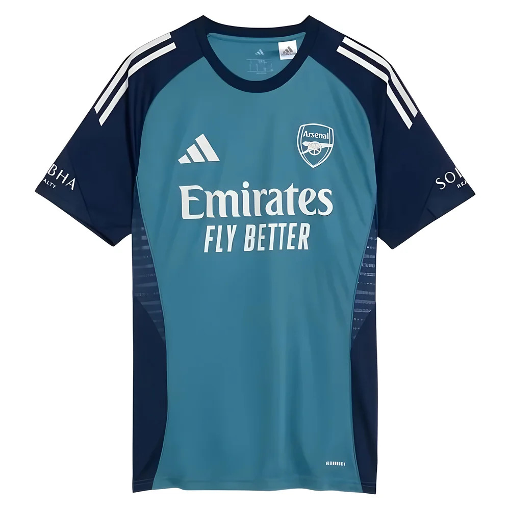 '25-'26 Arsenal Training Shirt (Blanch ) Polyester Made By: Adidas Men's Blue Large