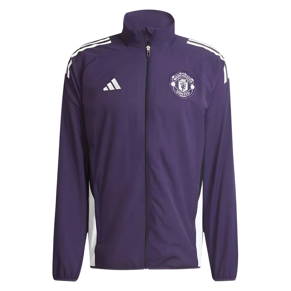 '25-'26 Man Utd Presentation Jacket (Aurora Plum) Polyester Manchester United Made By: Adidas Men's Purple 3XL