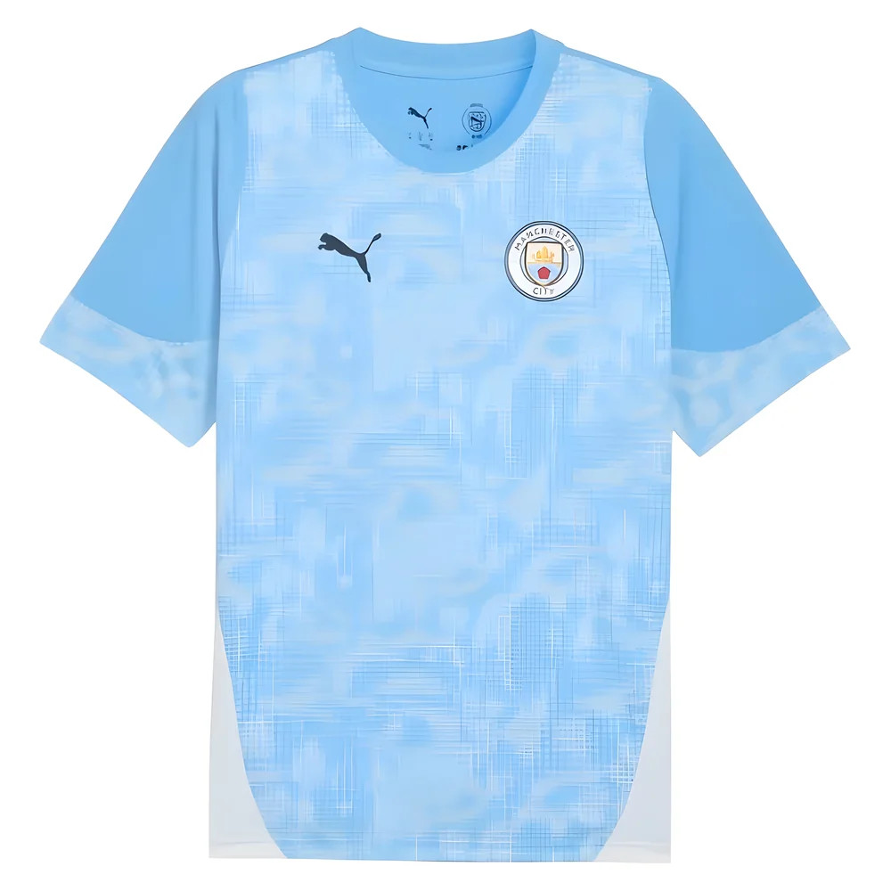 '25-'26 Man City Training Jersey (Light Blue) Polyester Manchester City Made By: Puma Men's Light Blue Large