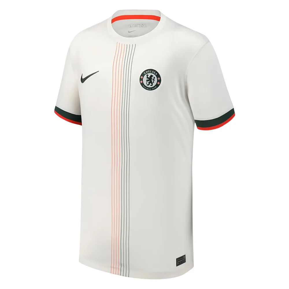 '25-'26 Chelsea Away Shirt (Kids) Polyester Made By: Nike Unisex Kids White Small