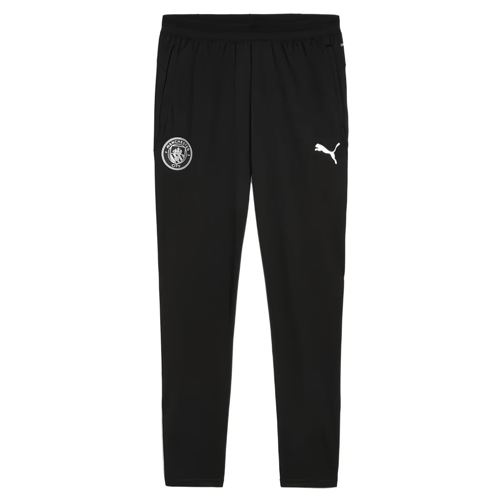 '25-'26 Man City Training Pants W/Pockets (Black) Polyester Manchester City Made By: Puma Men's Black Extra Large