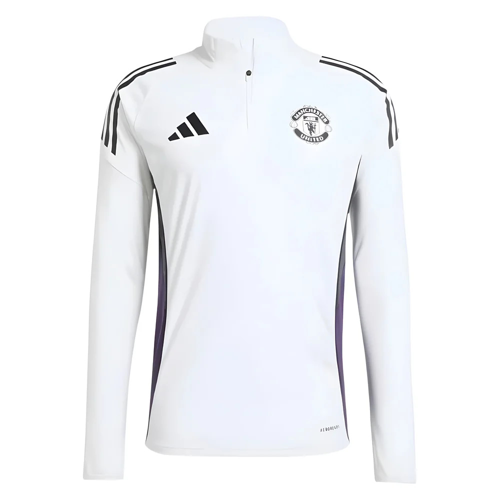 '25-'26 Man Utd Training Top (White) Polyester Manchester United Made By: Adidas Men's White Xxl