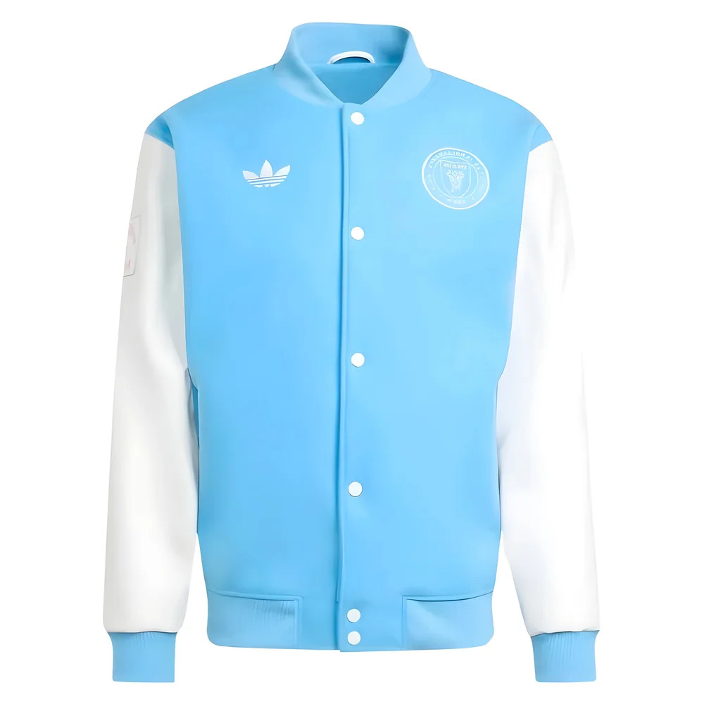 '25-'26 Inter Miami Adidas Originals Anthem Jacket (Blue) Polyester Men's Blue Small