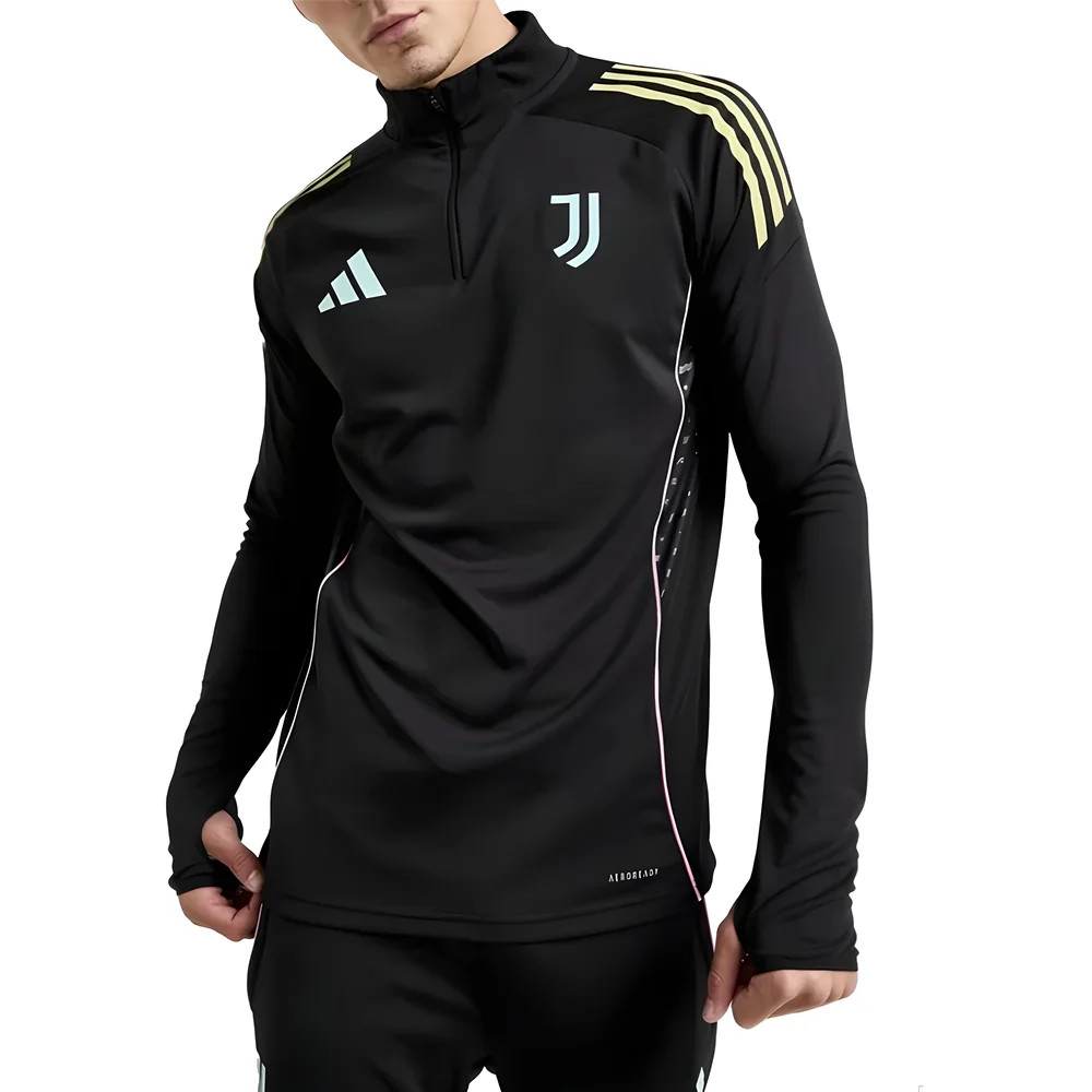 '25-'26 Juventus Training Top (Black) Polyester Made By: Adidas Men's Black Xxl