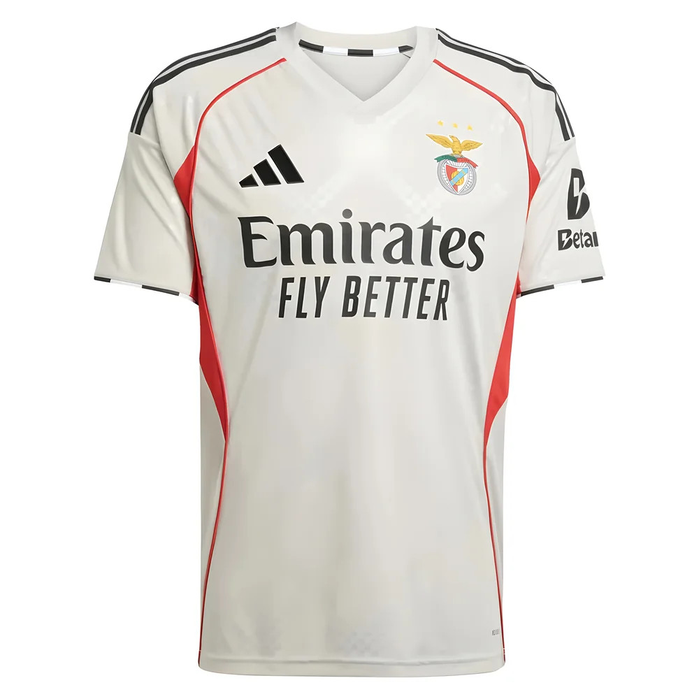 '25-'26 Benfica Away Shirt Polyester Made By: Adidas Men's White Xxl