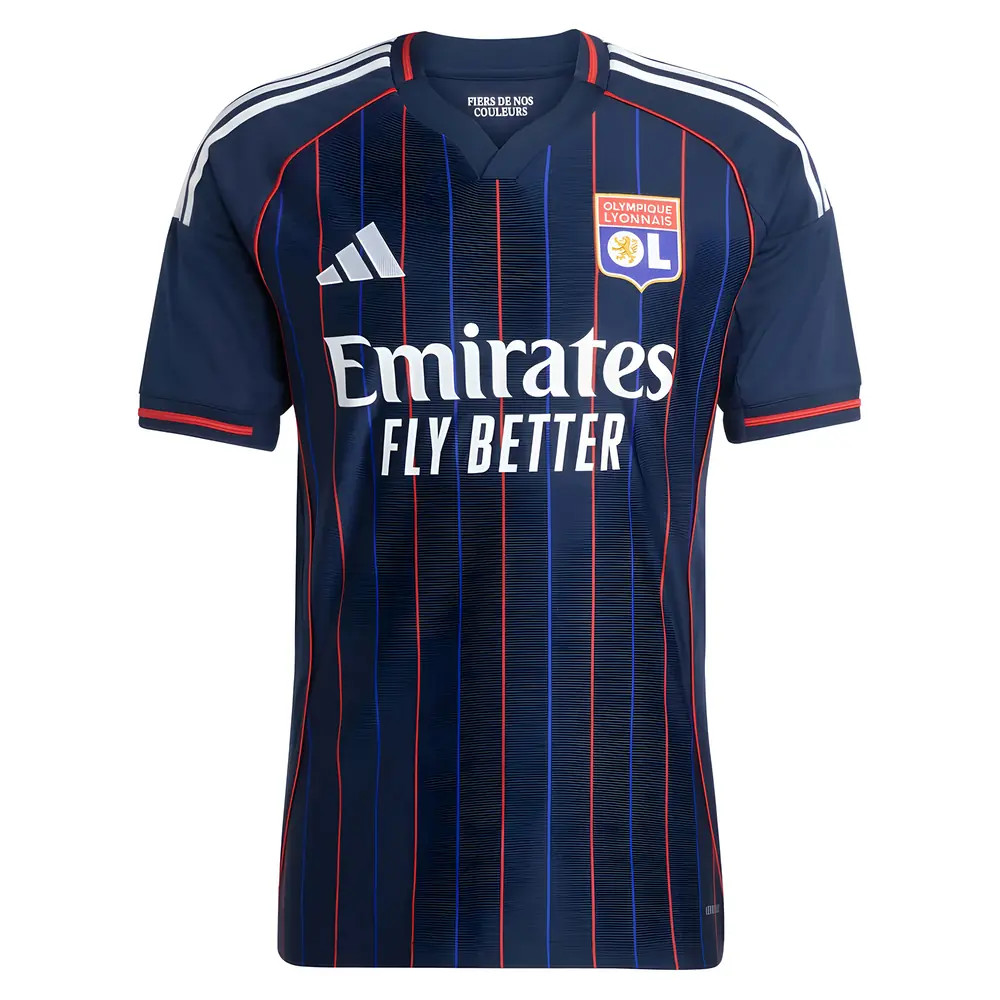 '25-'26 Olympique Lyon Away Shirt Polyester Made By: Adidas Men's Navy 3XL