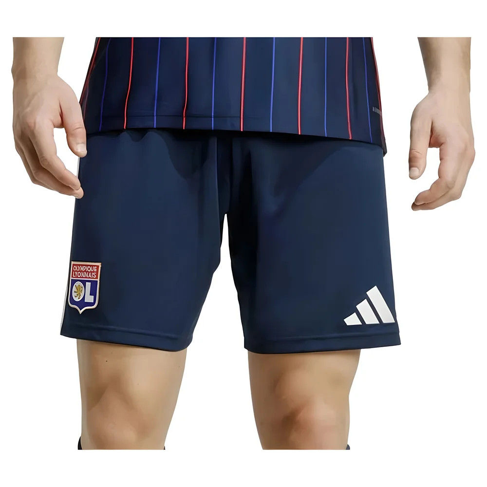 '25-'26 Olympique Lyon Away Shorts (Night Indigo) Polyester Made By: Adidas Men's Navy Extra Large