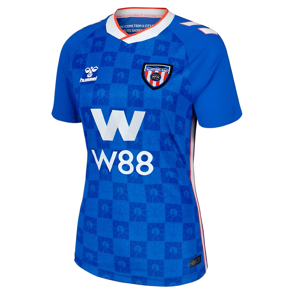 '25-'26 Sunderland Away Shirt - Polyester Made By: Hummel Women's Blue Small