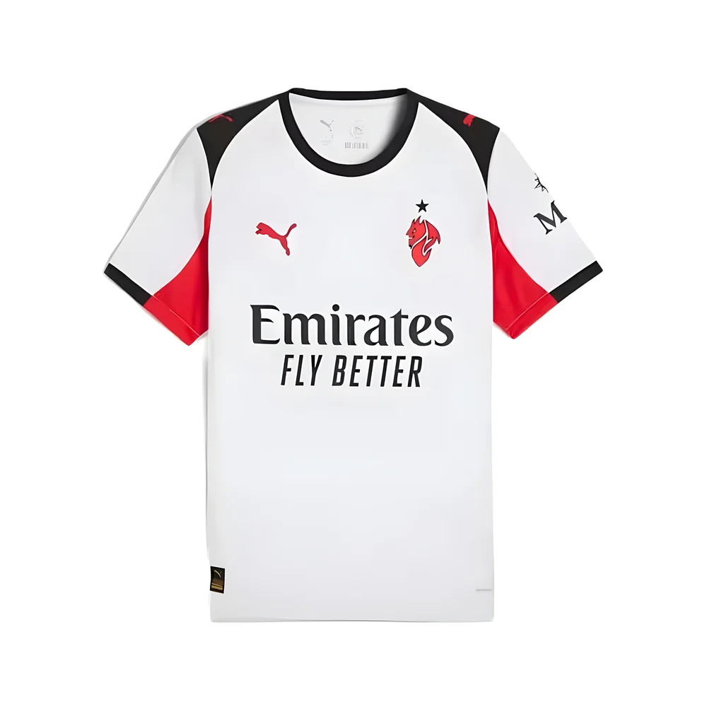 '25-'26 Ac Milan Away Shirt Polyester Made By: Adidas Men's White Xxl