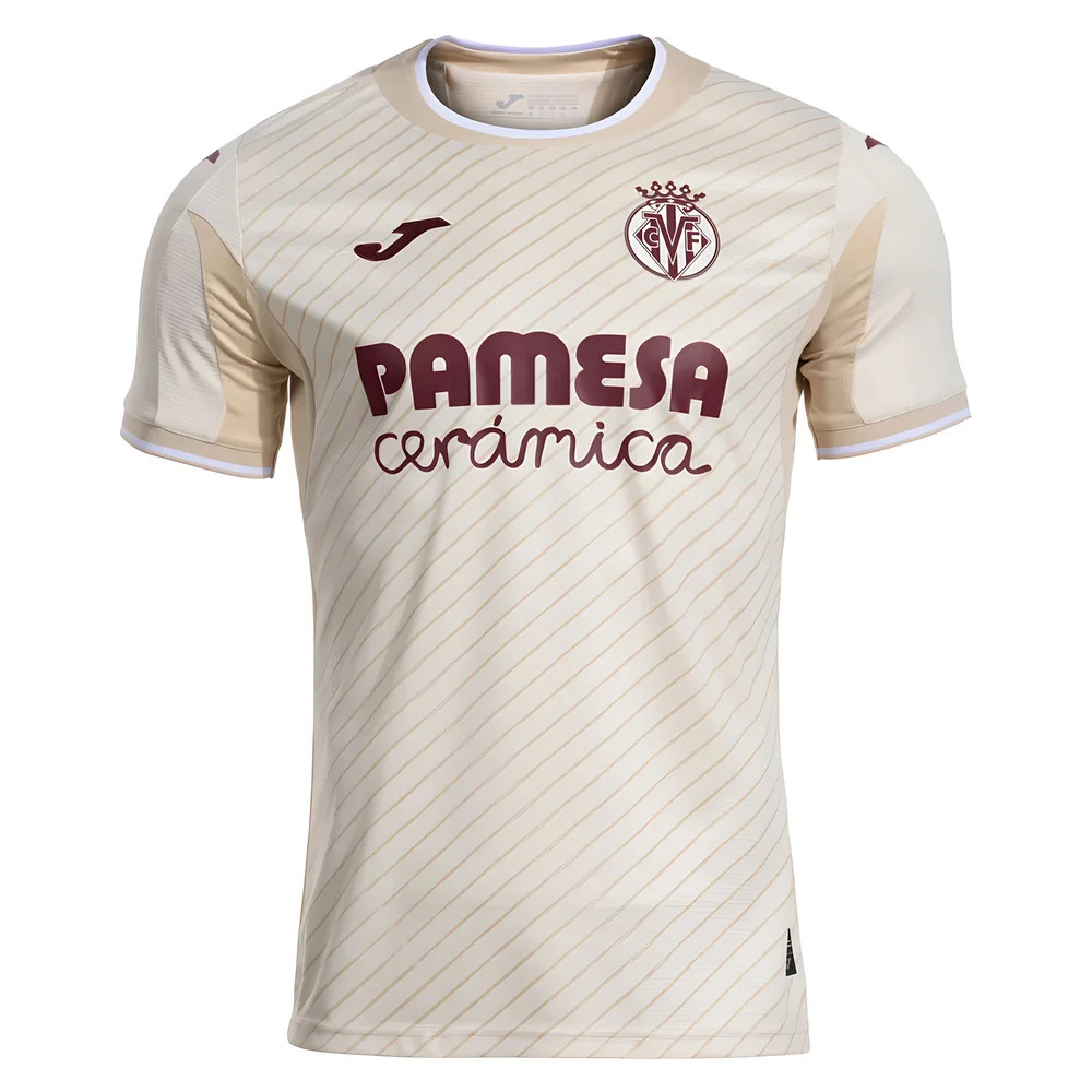 '25-'26 Villarreal Away Shirt Polyester Made By: Joma Men's White Extra Large