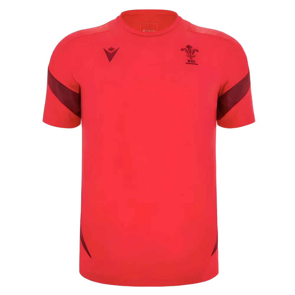 Wales Men's Rugby Training Shirt 2025 , Football by Macron in Size XL, Sports Direct - Image 5
