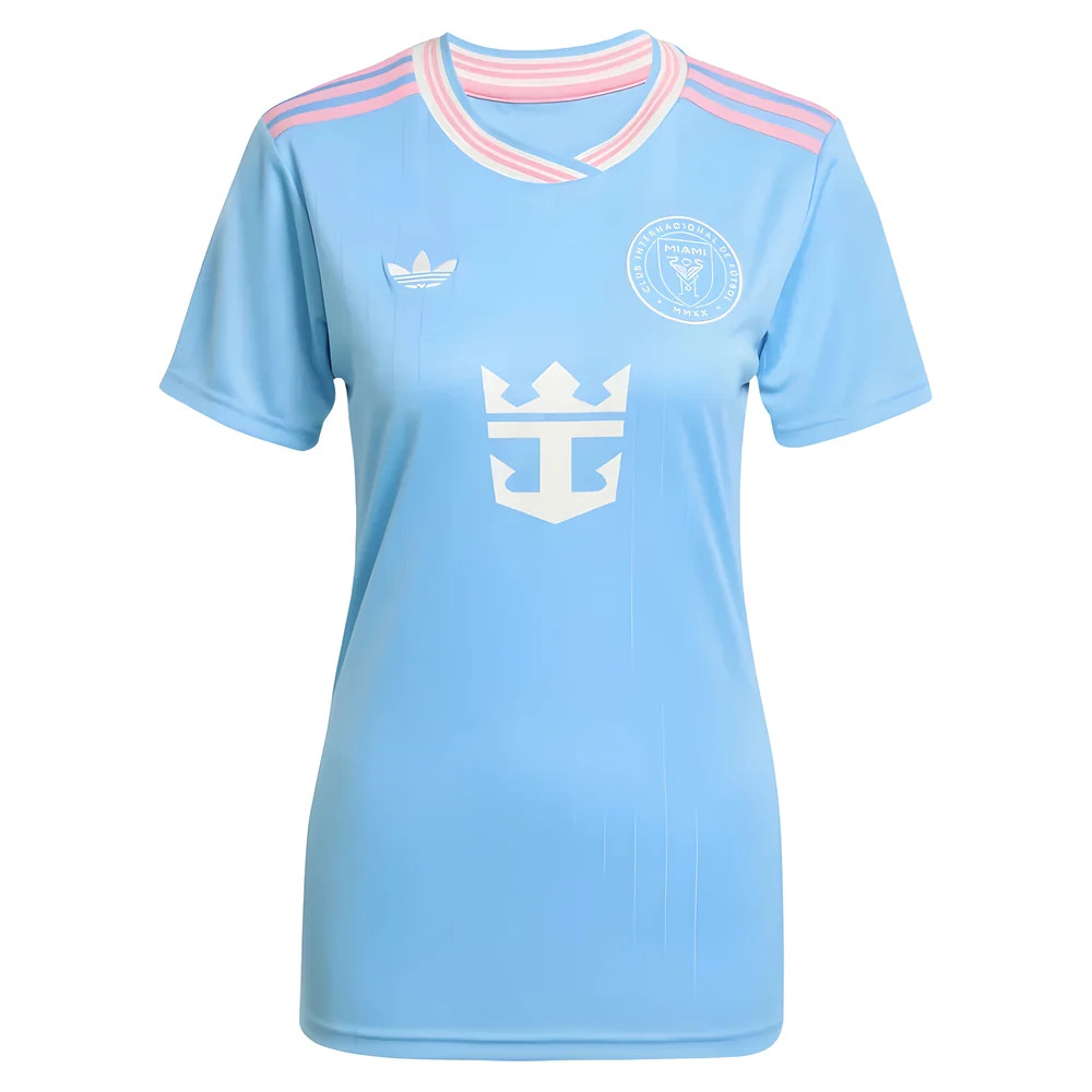 '25-'26 Inter Miami Third Shirt () Polyester Made By: Adidas Women's Blue Small
