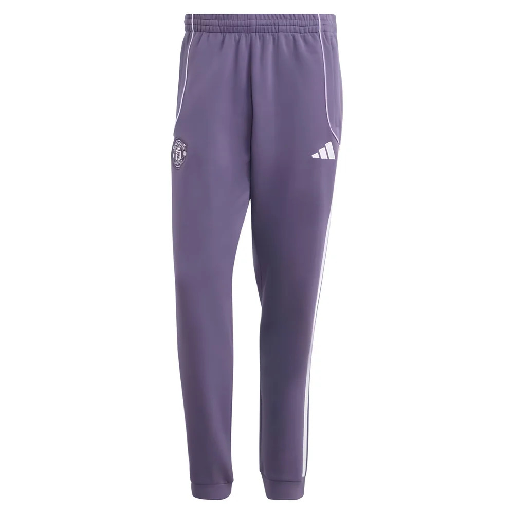 '25-'26 Man Utd Ubp Double Knit Pants (Trace ) Polyester Manchester United Made By: Adidas Men's Purple Xxl