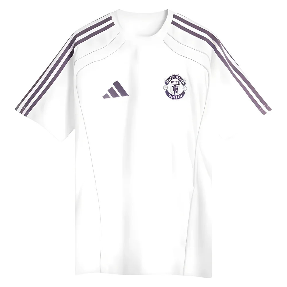 '25-'26 Man Utd Ubp Tee (White) Polyester Manchester United Made By: Adidas Men's White 3XL