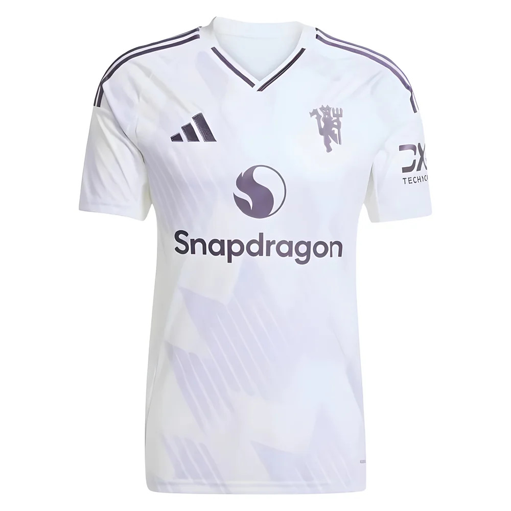 '25-'26 Man Utd Away Shirt Polyester Manchester United Made By: Adidas Men's White Xxl