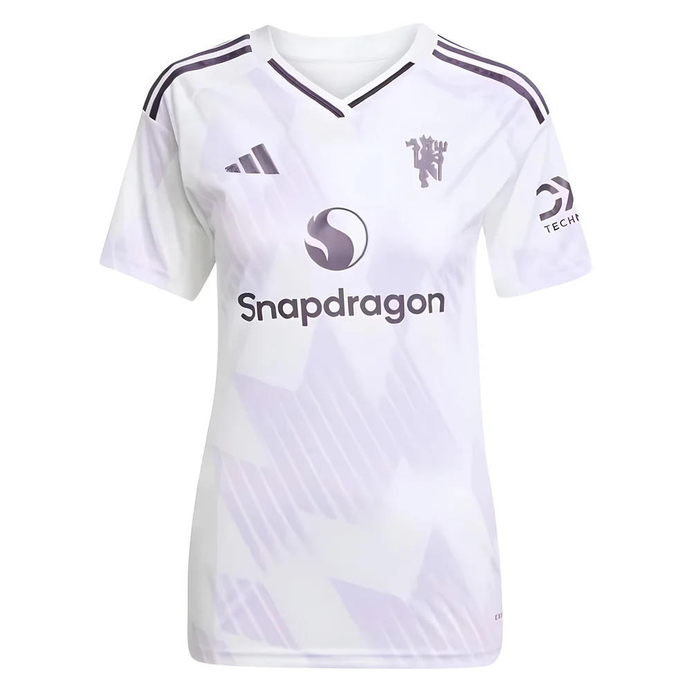 '25-'26 Man Utd Away Shirt () Polyester Manchester United Made By: Adidas Women's White Large