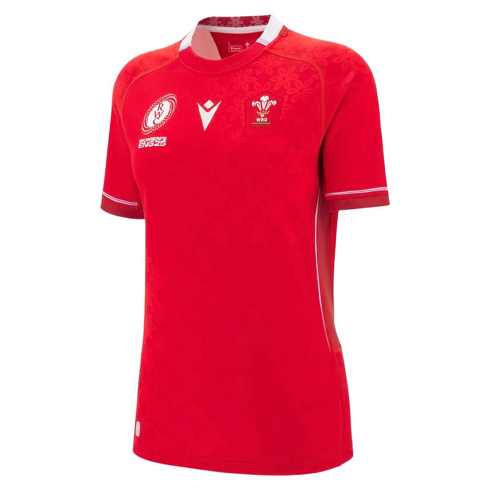 Macron Women's Wales Rugby Union World Cup Home Shirt 2025 - Red - 12 (M) - Image 4