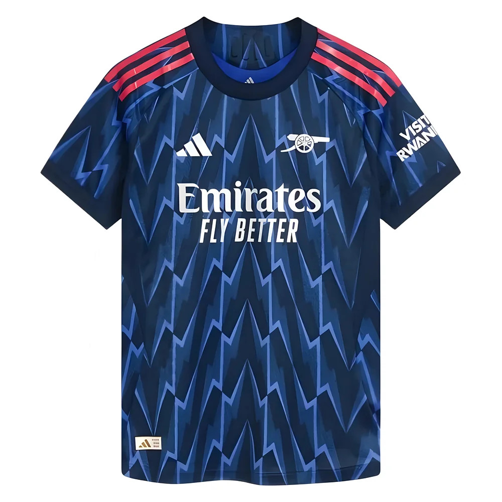 '25-'26 Arsenal Authentic Away Shirt () Polyester Made By: Adidas Women's Blue Medium