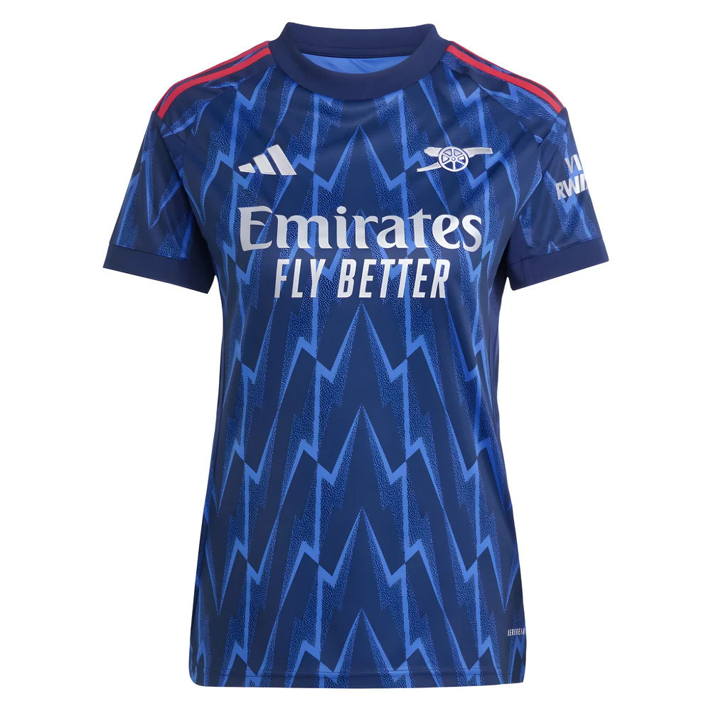 '25-'26 Arsenal Away Shirt () Polyester Made By: Adidas Women's Blue Xxs
