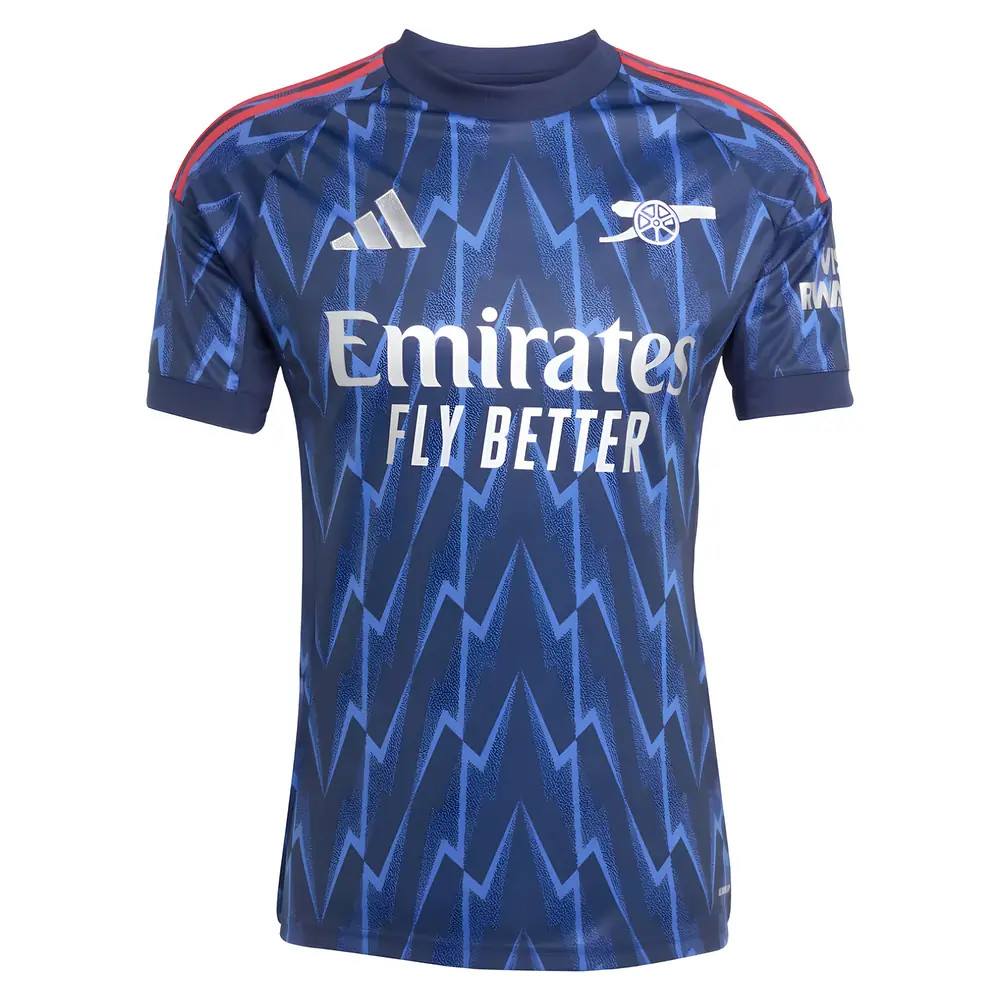'25-'26 Arsenal Away Shirt Polyester Made By: Adidas Women's Blue Medium