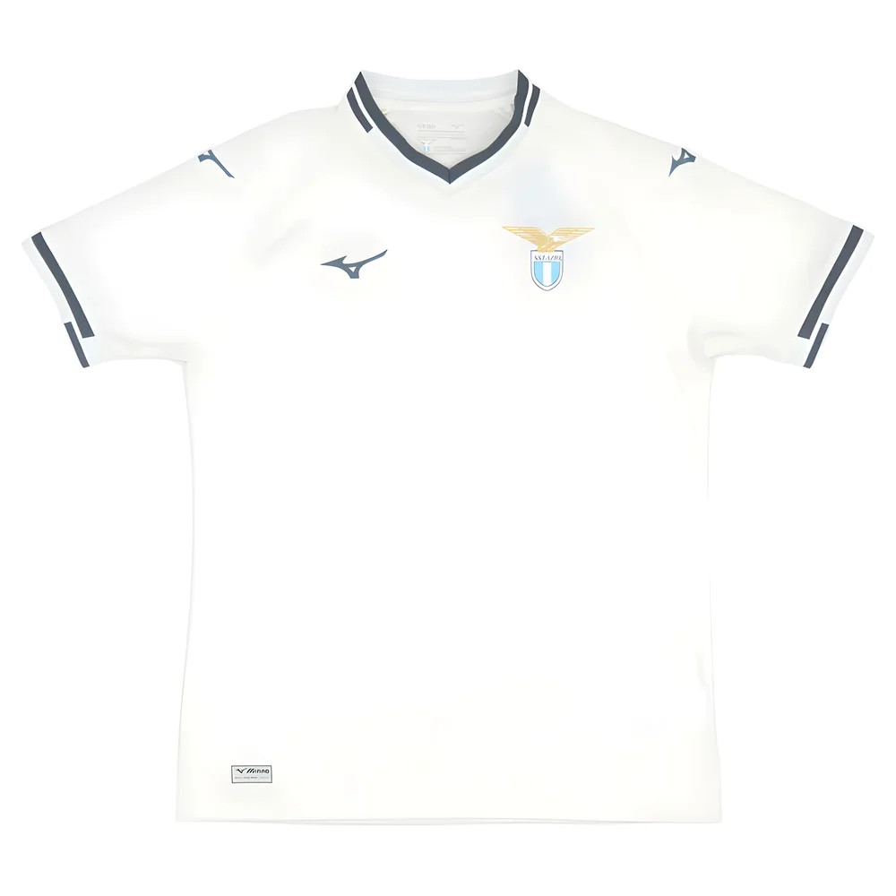 '25-'26 Lazio Away Shirt Polyester Made By: Mizuno Men's White Medium
