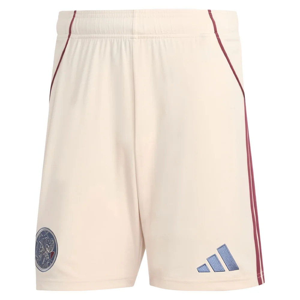 '25-'26 Ajax Third Shorts (Halo Ivory) Polyester Made By: Adidas Men's Grey Small