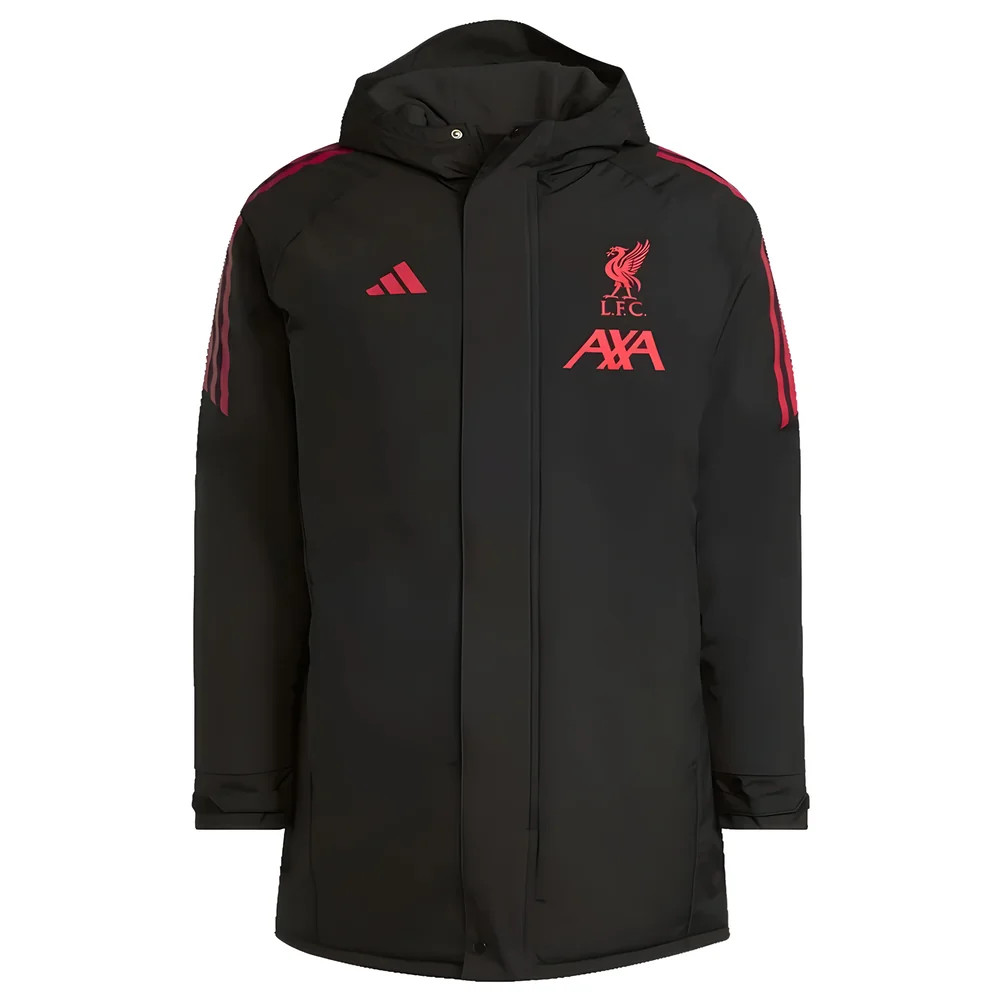 '25-'26 Liverpool Parka Jacket (Black) Polyester Made By: Adidas Men's Black Medium