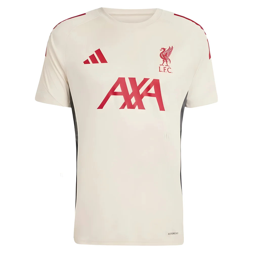 '25-'26 Liverpool Training Jersey (White) Polyester Made By: Adidas Men's White Small