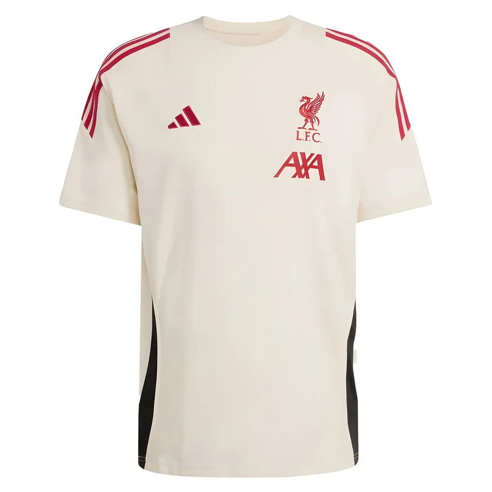 '25-'26 Liverpool Training Tee (White) Polyester Made By: Adidas Men's White Extra Small