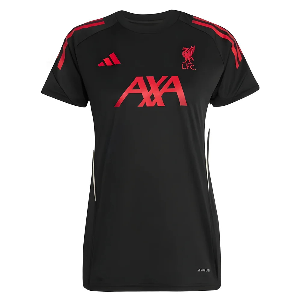 '25-'26 Liverpool Training Jersey (Black) - Polyester Made By: Adidas Women's Black Medium