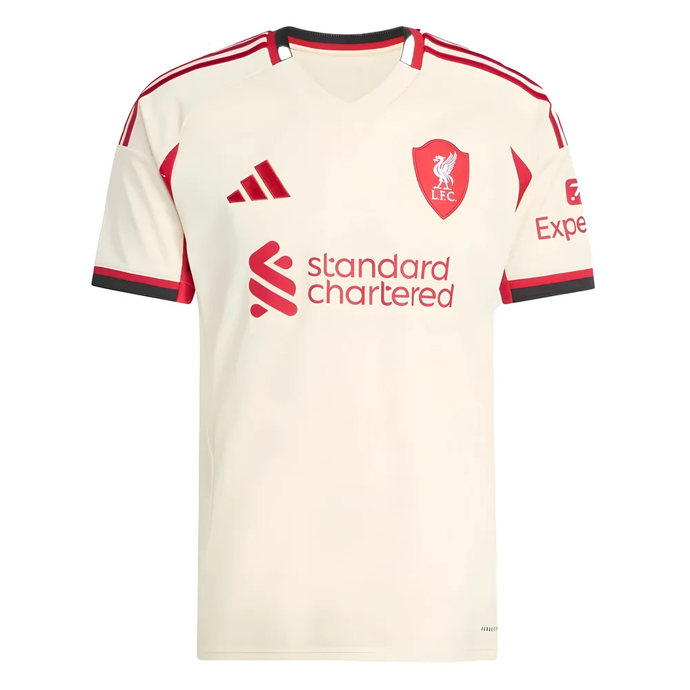 '25-'26 Liverpool Away Shirt Polyester Made By: Adidas Men's White Small