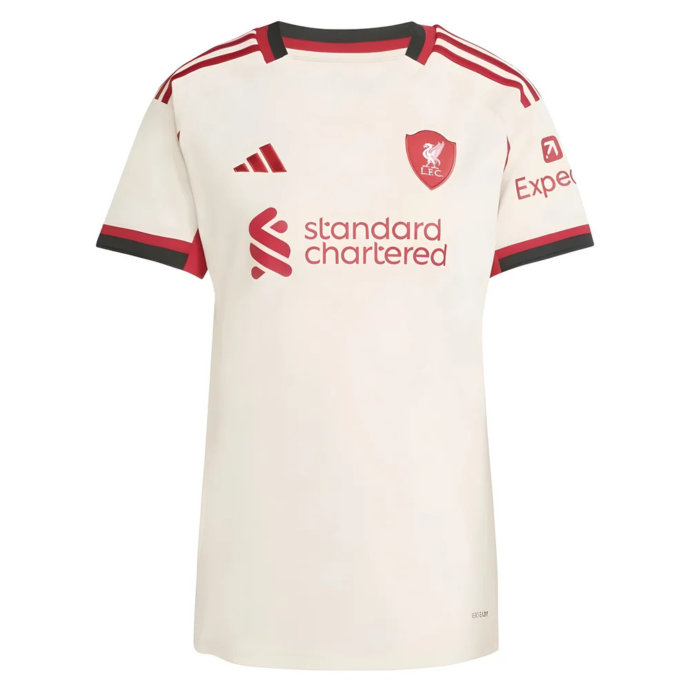 '25-'26 Liverpool Away Shirt () Polyester Made By: Adidas Women's White Xxl