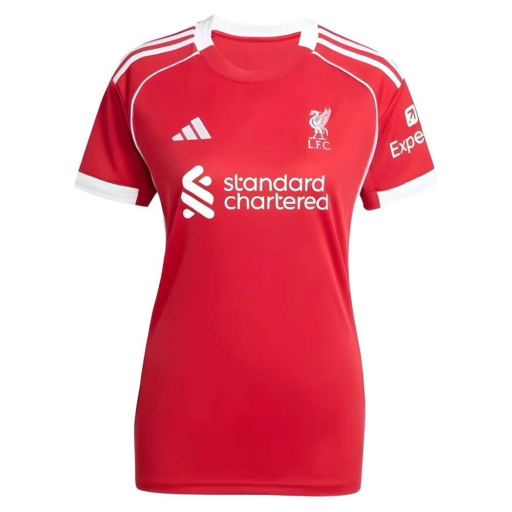 '25-'26 Liverpool Home Shirt () Polyester Made By: Adidas Women's Red Xxs