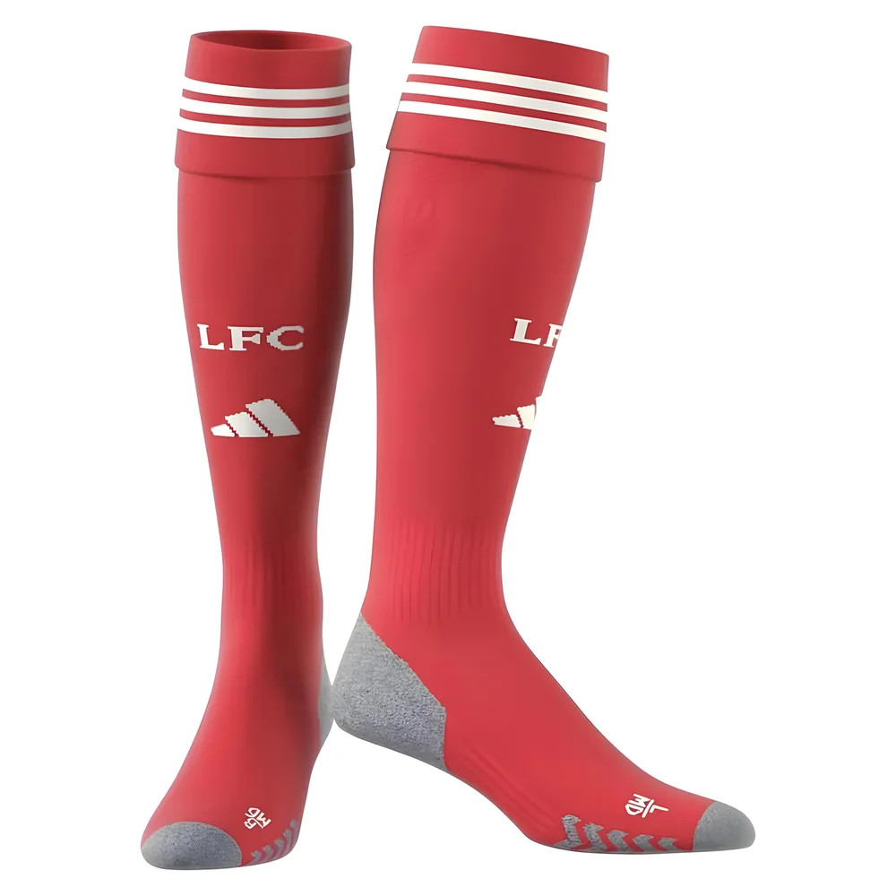 '25-'26 Liverpool Home Socks (Red) Adults Polyester Made By: Adidas Unisex Red Large
