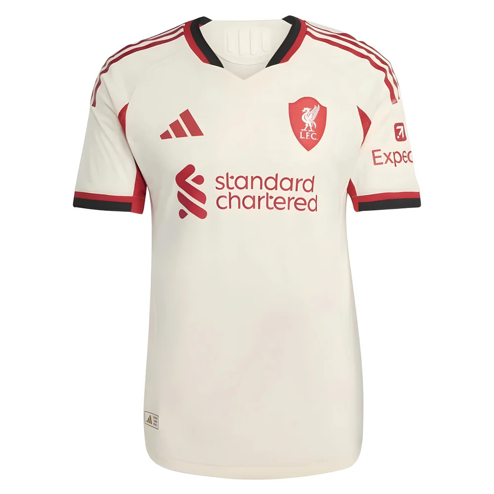 '25-'26 Liverpool Authentic Away Shirt Polyester Made By: Adidas Men's White Xxl