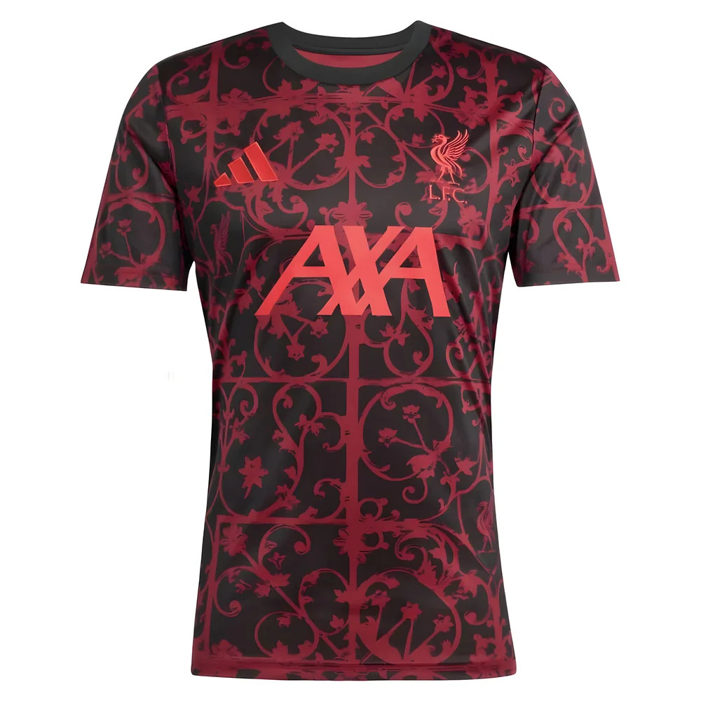 '25-'26 Liverpool Pre-Match Shirt (Black) Polyester Made By: Adidas Men's Black Large