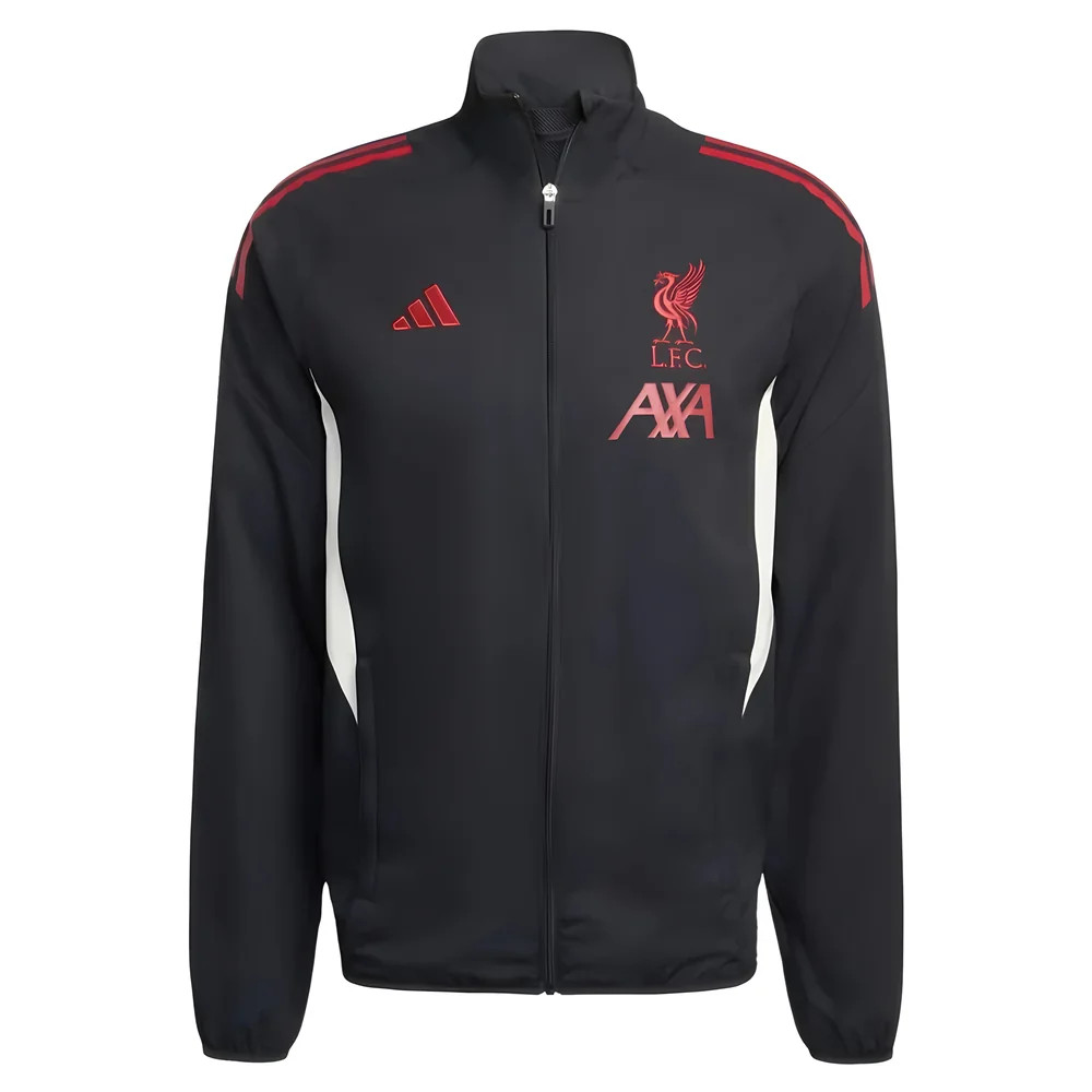 '25-'26 Liverpool Presentation Jacket (Black) Polyester Made By: Adidas Men's Black Small