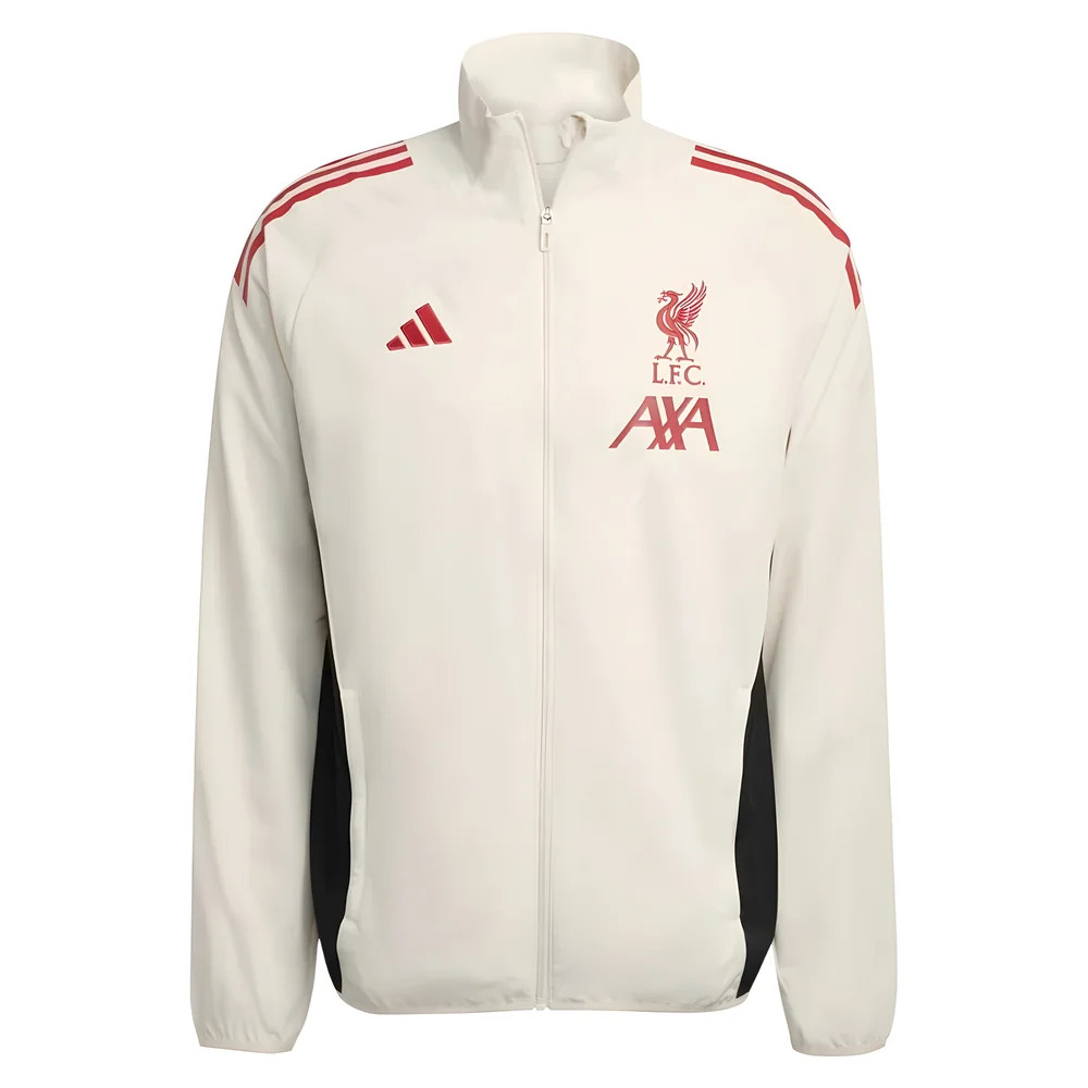 '25-'26 Liverpool Presentation Jacket (White) Polyester Made By: Adidas Men's White Xxl