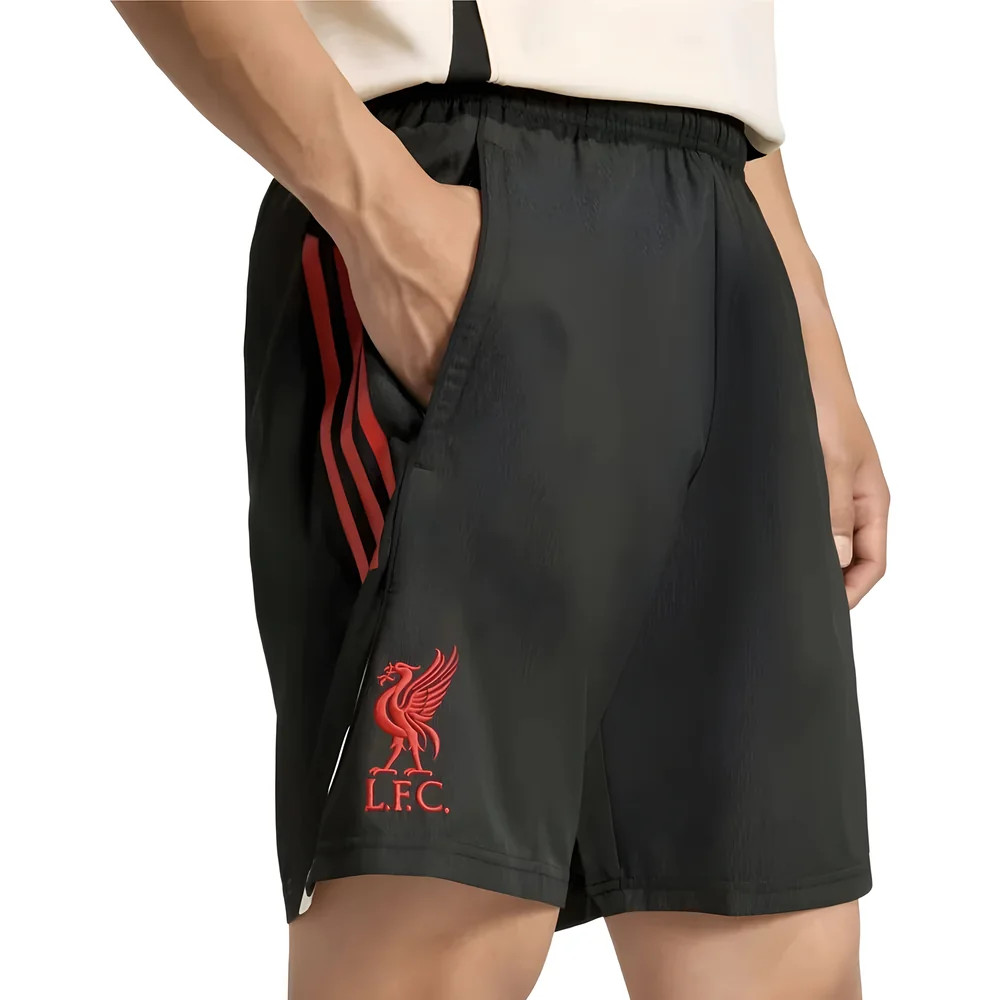 '25-'26 Liverpool Downtime Shorts (Black) Polyester Made By: Adidas Men's Black Small