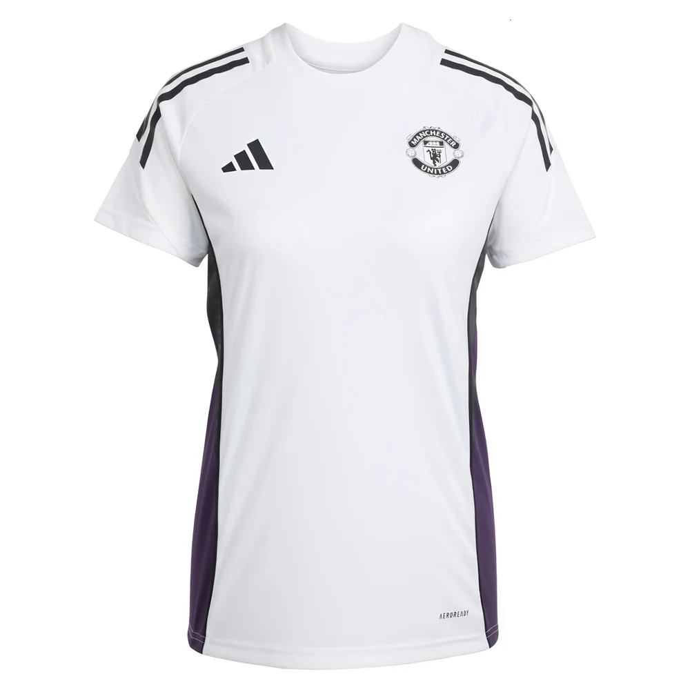 '25-'26 Man Utd Training Jersey (White) - Polyester Manchester United Made By: Adidas Women's White Extra Large