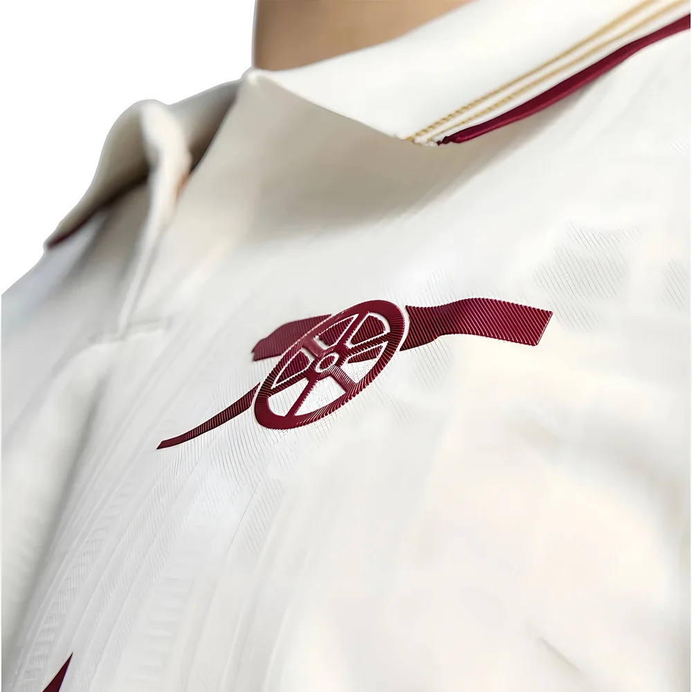 '25-'26 Arsenal Authentic Third Shirt Polyester Made By: Adidas Men's White Extra Small