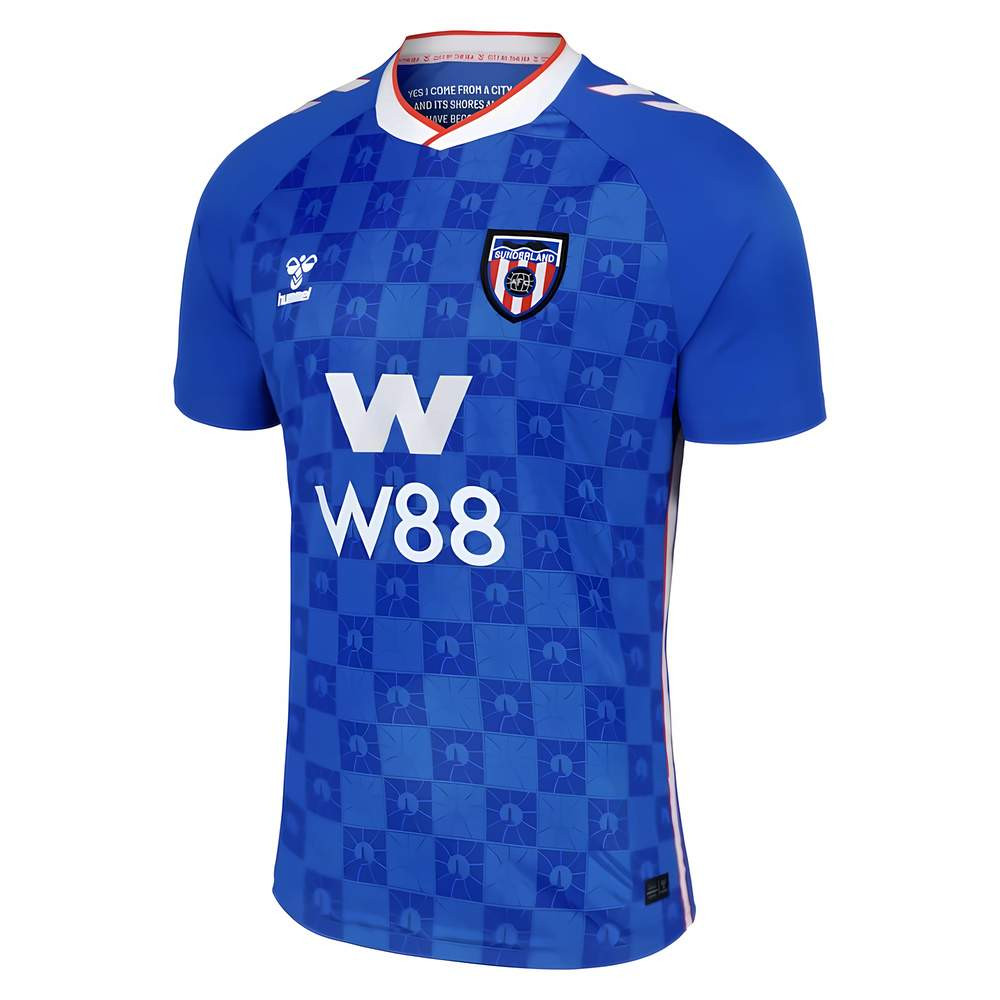 '25-'26 Sunderland Away Shirt Polyester Made By: Hummel Men's Blue Medium