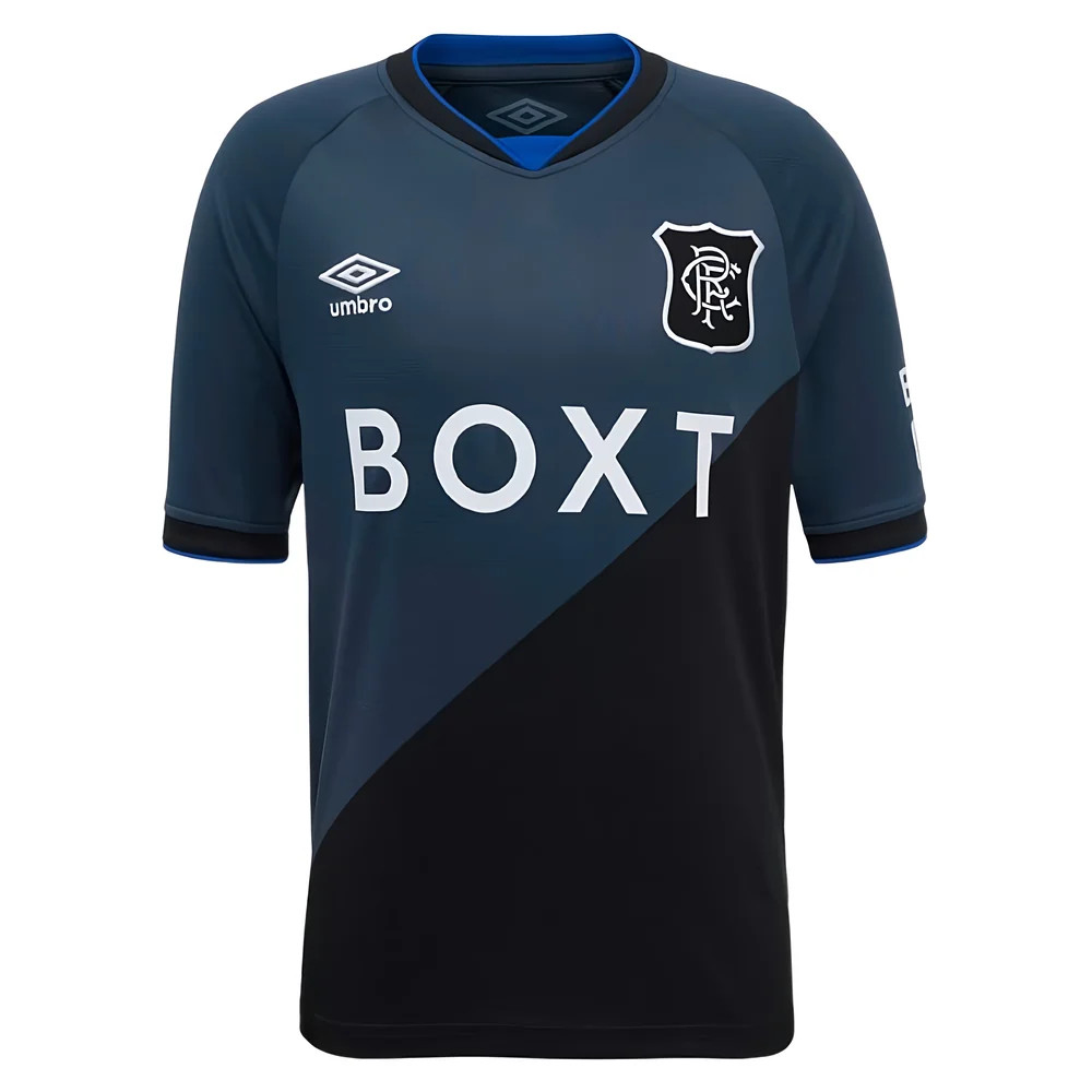 '25-'26 Rangers Third Shirt (Kids) Polyester Made By: Umbro Unisex Kids Black Large