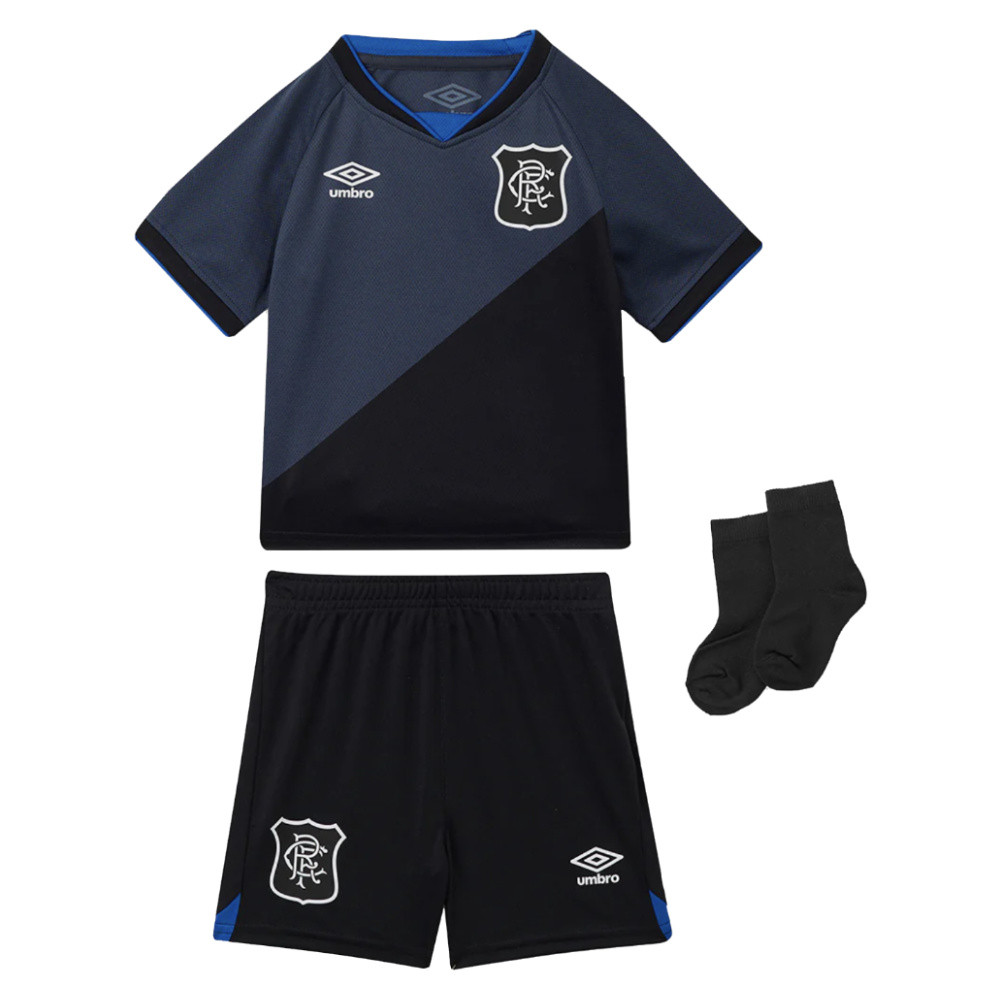 '25-'26 Rangers Third Baby Kit Toddler's 6-9 Mo Polyester Made By: Umbro Unisex Toddler Black 18-24 Mo
