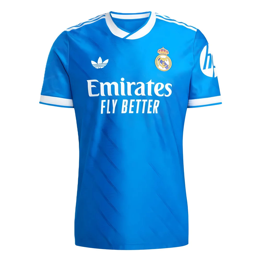 '25-'26 Real Madrid Authentic Third Shirt Polyester Made By: Adidas Men's Blue 3XL