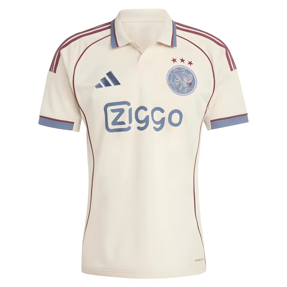 '25-'26 Ajax Third Shirt Polyester Made By: Adidas Men's White Medium