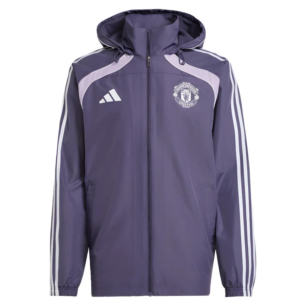 '25-'26 Man Utd Ubp Windbreaker (Trace ) Polyester Manchester United Made By: Adidas Men's Purple Small
